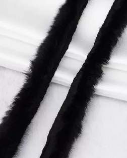 3Al235 Кант декоративный меховой 15мм*50м (01 черный) арт. АРС-65331-1-АРС0001310793