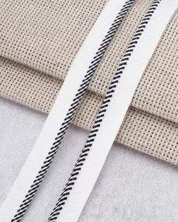 3Al307 Кант декоративный 11мм*27,43м (белый/черный) арт. АРС-65096-1-АРС0001310815