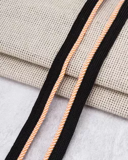 3Al307 Кант декоративный 11мм*27,43м (черный/22 оранжевый) арт. АРС-65103-1-АРС0001310822