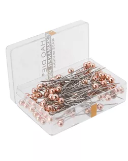 4AL-119 Булавки с цветной головкой 3,8см в футляре, упак/100шт, Hobby&Pro (медь) арт. АРС-65683-1-АРС0001310970