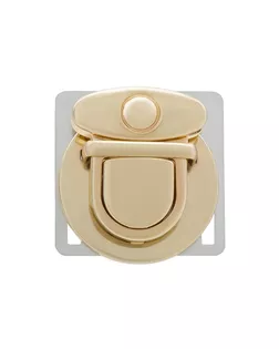 FL-052 Замок застежка для сумки, золото, 3 см арт. АРС-66052-1-АРС0001311196