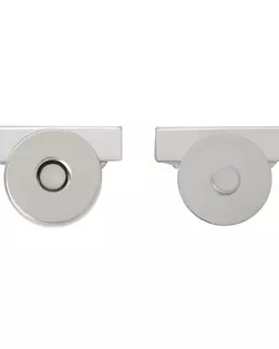 Замок застежка для сумки магнитный 20*17*14мм (LMKZ-002 никель) арт. АРС-66054-1-АРС0001311229