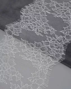 3Al010 Кружево 'шантильи' ('реснички') на сетке 16,5см*3м (белый) арт. АРС-65535-1-АРС0001311603 3Al010 Кружево 'шантильи' ('реснички') на сетке 16,5см*3м (белый) арт. АРС-65535-1-АРС0001311603