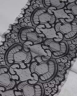 3Al011 Кружево 'шантильи' ('реснички') на сетке 20,5см*3м (чёрный) арт. АРС-65538-1-АРС0001311606 3Al011 Кружево 'шантильи' ('реснички') на сетке 20,5см*3м (чёрный) арт. АРС-65538-1-АРС0001311606