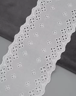 3Al016 Кружево х/б (100% хлопок) 11,5см*2,74м (белый) арт. АРС-65543-1-АРС0001311611
