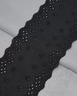 3Al016 Кружево х/б (100% хлопок) 11,5см*2,74м (чёрный) арт. АРС-65545-1-АРС0001311613