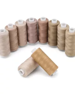 Набор швейных ниток 40/2 'Бежевый туман', намотка 365 м (400 ярд), 10шт/упак, Bestex арт. АРС-64568-1-АРС0001312209