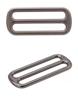 МВ 2342 Рамка-регулятор литая 38мм (47*20мм) металл (Pewter олово (черный никель)) арт. АРС-64627-1-АРС0001312423