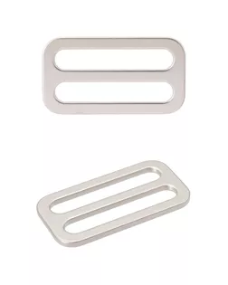 МВ 2343 Рамка-регулятор литая плоская 30мм (37*20мм) металл (Nickel Серебро (никель) матовое) арт. АРС-64494-1-АРС0001312439