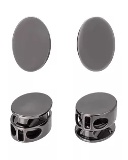 ГД15443 Фиксатор металлический овальный d=3,5мм два отверстия 14*20мм (черный никель) арт. АРС-64697-1-АРС0001312536 ГД15443 Фиксатор металлический овальный d=3,5мм два отверстия 14*20мм (черный никель) арт. АРС-64697-1-АРС0001312536