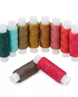 Набор швейных ниток 50/2, 200м, ассорти №176, 10шт/упак, Astra&Craft арт. АРС-65955-1-АРС0001312631