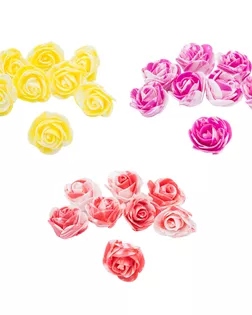 Цветы 'Розочка мраморная' из фоамирана 38мм, микс №10, 3 цвета, 24шт арт. АРС-64879-1-АРС0001313485 Цветы 'Розочка мраморная' из фоамирана 38мм, микс №10, 3 цвета, 24шт арт. АРС-64879-1-АРС0001313485