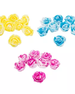 Цветы 'Розочка мраморная' из фоамирана 38мм, микс №11, 3 цвета, 24шт арт. АРС-64880-1-АРС0001313486 Цветы 'Розочка мраморная' из фоамирана 38мм, микс №11, 3 цвета, 24шт арт. АРС-64880-1-АРС0001313486