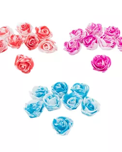 Цветы 'Розочка мраморная' из фоамирана 38мм, микс №12, 3 цвета, 24шт арт. АРС-64881-1-АРС0001313487 Цветы 'Розочка мраморная' из фоамирана 38мм, микс №12, 3 цвета, 24шт арт. АРС-64881-1-АРС0001313487