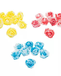 Цветы 'Розочка мраморная' из фоамирана 38мм, микс №13, 3 цвета, 24шт арт. АРС-64882-1-АРС0001313488 Цветы 'Розочка мраморная' из фоамирана 38мм, микс №13, 3 цвета, 24шт арт. АРС-64882-1-АРС0001313488