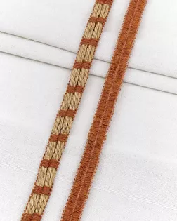 23513 Тесьма 1-Н36 1,2см (80%лен 20% х/б) 20м, цв. коричневый арт. АРС-64930-1-АРС0001314195