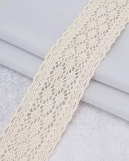 29405 Тесьма 5009 хлопок 4,5см (+- 0,2см) вязаная, уп. 10м, цв. беж. арт. АРС-64935-1-АРС0001314200