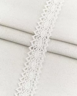 21225 Тесьма А6125 хлопок 3см вязаная,18,2м, цв.белый арт. АРС-64945-1-АРС0001314212