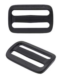 ДЩ-40 Пряжка регулятор, двухщелевая 40мм, ацеталь, черный арт. АРС-65691-1-АРС0001314500 ДЩ-40 Пряжка регулятор, двухщелевая 40мм, ацеталь, черный арт. АРС-65691-1-АРС0001314500