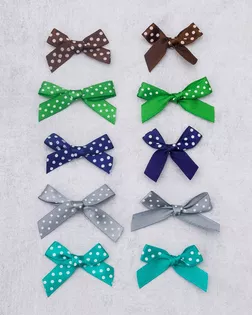 Набор пришивных бантиков №11, 40*28мм, 5 цветов ассорти, 20шт арт. АРС-65974-1-АРС0001314939