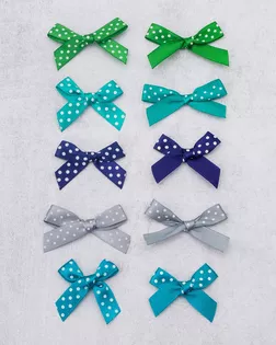 Набор пришивных бантиков №13, 40*28мм, 5 цветов ассорти, 20шт арт. АРС-65976-1-АРС0001314941