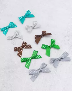 Набор пришивных бантиков №14, 40*28мм, 5 цветов ассорти, 20шт арт. АРС-65977-1-АРС0001314942