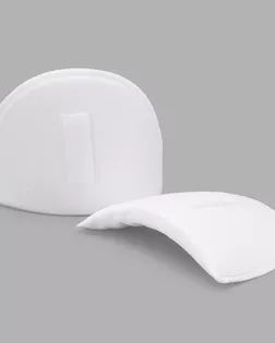 ВК-10/6/А Плечевые накладки втачные с плот.обшивкой и контакт. лентой, белый, 10*100*145мм Hobby&Pro арт. АРС-65739-1-АРС0000810567