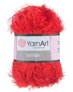 Пряжа YarnArt 'Samba' травка 100гр 150м (100% полиэстер) (156 алый) арт. АРС-50063-1-АРС0000817524