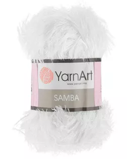 Пряжа YarnArt 'Samba' травка 100гр 150м (100% полиэстер) (501 белый) арт. АРС-50151-1-АРС0000822809