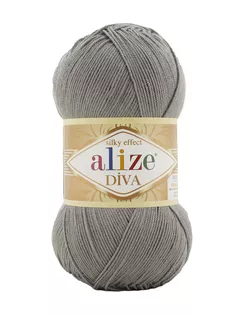Пряжа ALIZE 'Diva' 100гр. 350м. (100% микрофибра) ТУ (87 серый) арт. АРС-50537-1-АРС0000852338 Пряжа ALIZE 'Diva' 100гр. 350м. (100% микрофибра) ТУ (87 серый) арт. АРС-50537-1-АРС0000852338