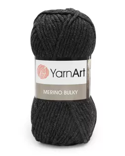 Пряжа YarnArt 'Merino Bulky' 100гр 100м (25% шерсть, 75% акрил) (359 серый) арт. АРС-50560-1-АРС0000852876