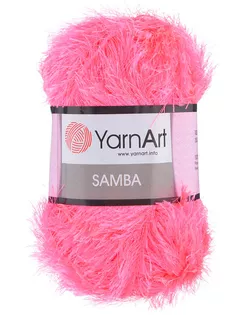 Пряжа YarnArt 'Samba' травка 100гр 150м (100% полиэстер) (08 розовый) арт. АРС-54147-1-АРС0000852972