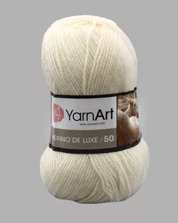 Пряжа YarnArt 'Merino de Lux' 100гр 280м (50% шерсть, 50% акрил) (502 молочный) арт. АРС-50799-1-АРС0000915129