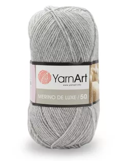 Пряжа YarnArt 'Merino de Lux' 100гр 280м (50% шерсть, 50% акрил) (0282 серый) арт. АРС-50800-1-АРС0000915133