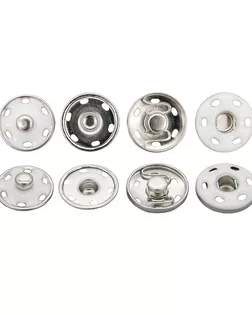 Кнопки пришивные д.2,1см КПР6 (никель/белый) арт. АРС-974-1-АРС0001028351