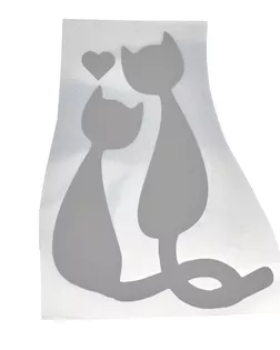 Светоотражающая наклейка на одежду 'Кот и кошка' арт. АРС-2112-1-АРС0001044474