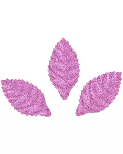 YX15-117 Бумажные листья с блестками, 3,8*2 см, упак./8 шт., 'Астра' (фиолетовый) арт. АРС-4625-1-АРС0001091913