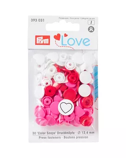 393031 Kнопки 'Сердце' Color Snaps Prym Love, красный/белый/розовый д.1,2см арт. АРС-5220-1-АРС0001102587