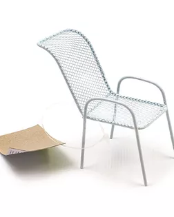 Купить Мебель KB3249B Металлический мини стул, белый 4,5*4,5*3,5*8см Астра арт. АРС-5472-1-АРС0001105880 оптом в Череповце