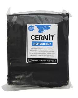 CE090025 Пластика полимерная запекаемая 'Cernit № 1' 250гр. (100 черный) арт. АРС-5549-1-АРС0001106897