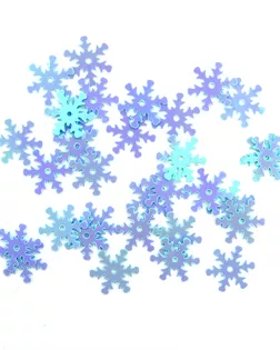 Пайетки снежинки д.1,3 см арт. АРС-7174-1-АРС0001130491