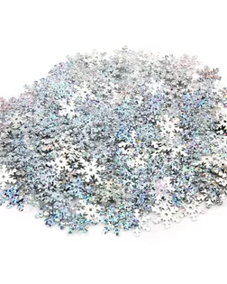 Пайетки снежинки д.1,3 см арт. АРС-7176-1-АРС0001130493