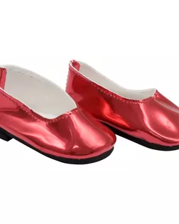 Купить Обувь MISU-6 Туфли для куклы 'Металлик', 7см, цв. алый арт. АРС-8971-1-АРС0001159157 оптом в Череповце