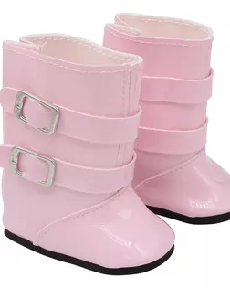 Купить Обувь MISU-7279 Сапожки для кукол с пряжками, 7см, цв. розовый арт. АРС-8979-1-АРС0001159187 оптом в Череповце