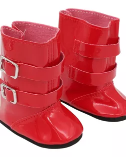 Купить Обувь MISU-7281 Сапожки для кукол с пряжками, 7см, цв. красный арт. АРС-8980-1-АРС0001159188 оптом в Череповце