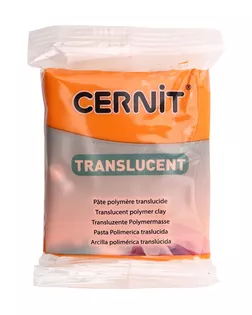 CE0920056 Пластика полимерная запекаемая 'Cernit 'TRANSLUCENT' прозрачный 56 гр. (752 оранжевый) арт. АРС-9950-1-АРС0001174968
