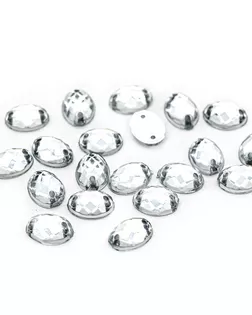 Стразы пришивные, акриловые, 6*8мм, 20шт/упак (овальные) Астра (N38 прозрачный) арт. АРС-10071-1-АРС0001178276