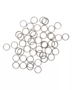 4AR255/256 Кольцо соединительное двойное, 8мм, 50шт/упак, Астра (Черный никель) арт. АРС-11895-1-АРС0001191445