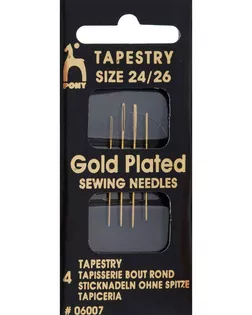 Иглы для гобеленовых и трикотажных тканей PONY 06007 №24-26 арт. АРС-12497-1-АРС0001200140 Иглы для гобеленовых и трикотажных тканей PONY 06007 №24-26 арт. АРС-12497-1-АРС0001200140