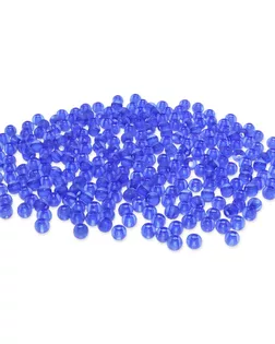 Бусины полупрозрачные 2004 пластик, 4мм, 20гр (600+/- 20шт) Астра (043 светло-синий) арт. АРС-12632-1-АРС0001200553